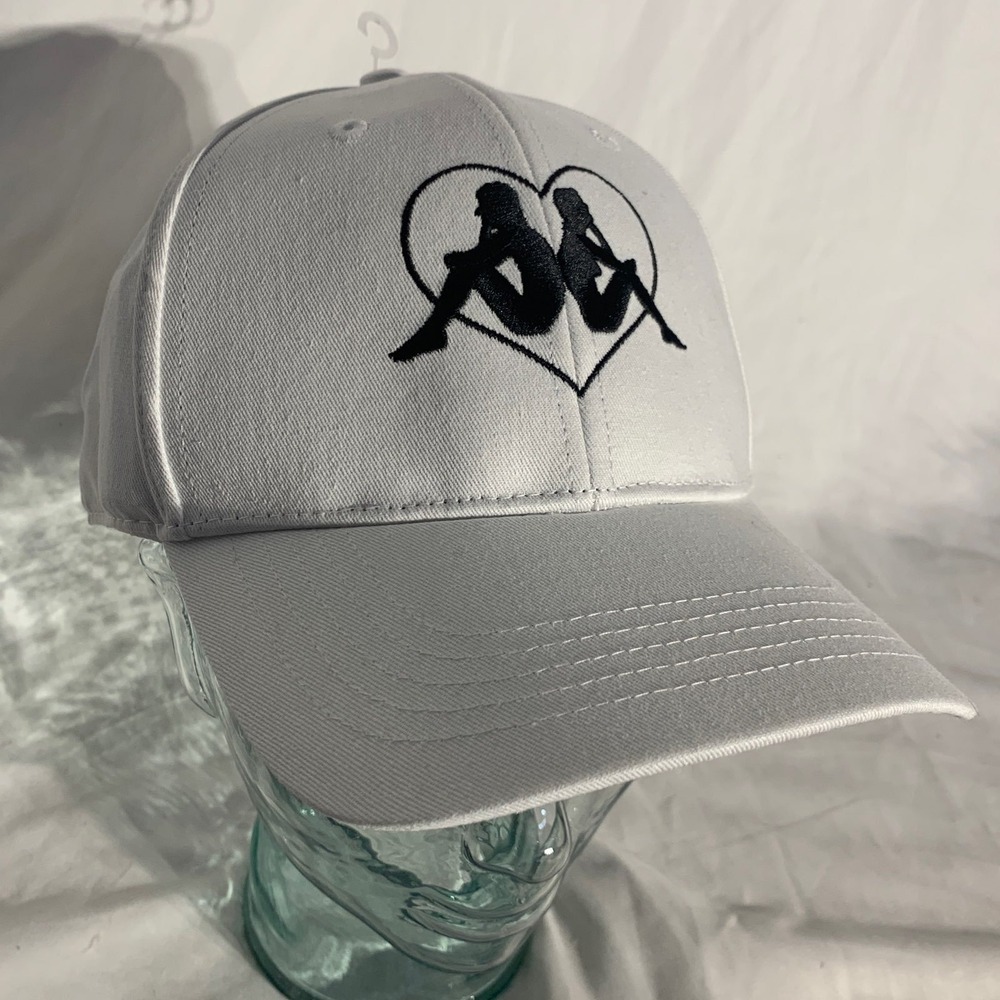 Kappa Black White Baseball Hat Authentic OPOLE